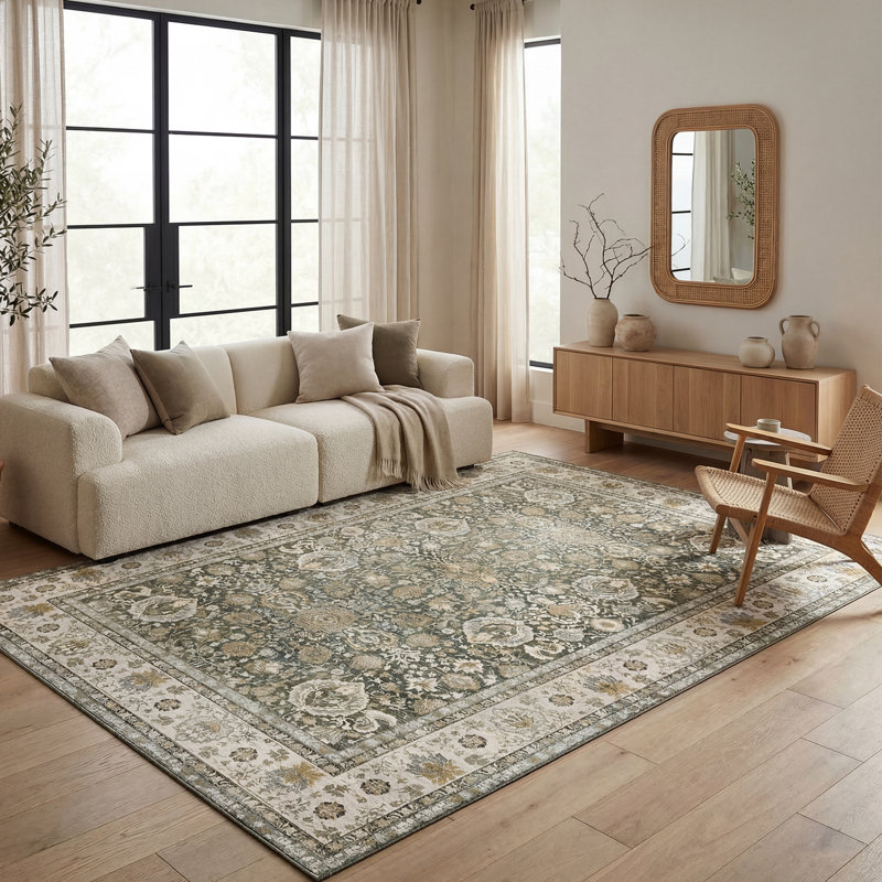 Cyrus Washable Area Rug, Rectangle 8' x 10'