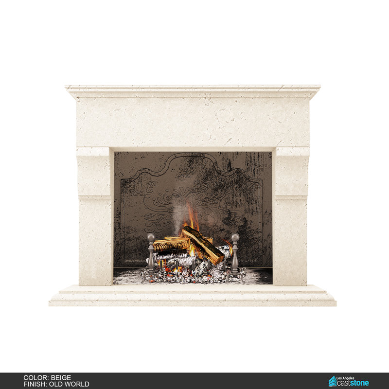 Martel Fireplace Surround, Beige Old World
