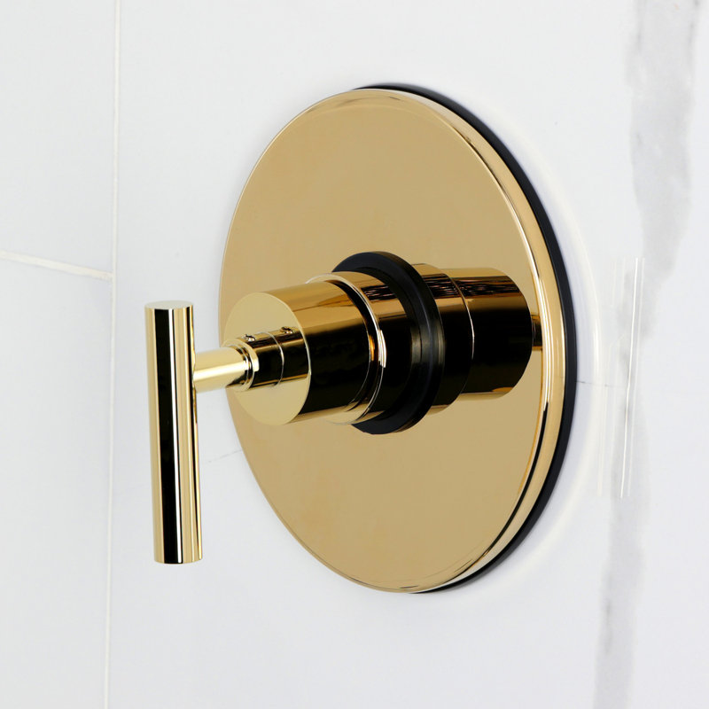 Kingston Brass Manhattan Single-Handle Pressure Balanced Tub Faucet, Polished Brass