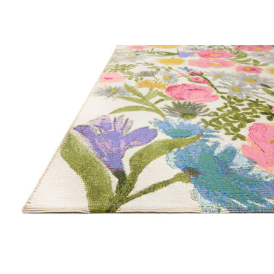 Tapis ivoire / multicolore Loloi
