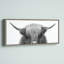«Hey Dude Highland Cow BW» par The Creative Bunch Studio, reproduction d'art sur toile encadrée-1507395928-1580026856