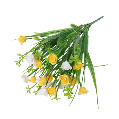 Artificial Flowers Spring Grass Roses Baby's Breath Pastorals Flower Box And Flowerbed Decorations And Festive Bouquets Available In A Variety Of Colors