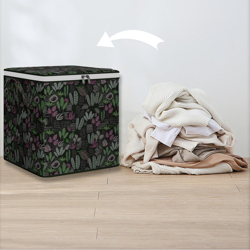  30L Clothes Storage Bags, Large Closet Organizers and Storage, Foldable Clothes Storage Bins with Lids, Storage Containers for Blanket, Comforter, Pillow, Bedding