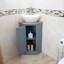 Lewiston Free-standing Corner Vanity-547836588