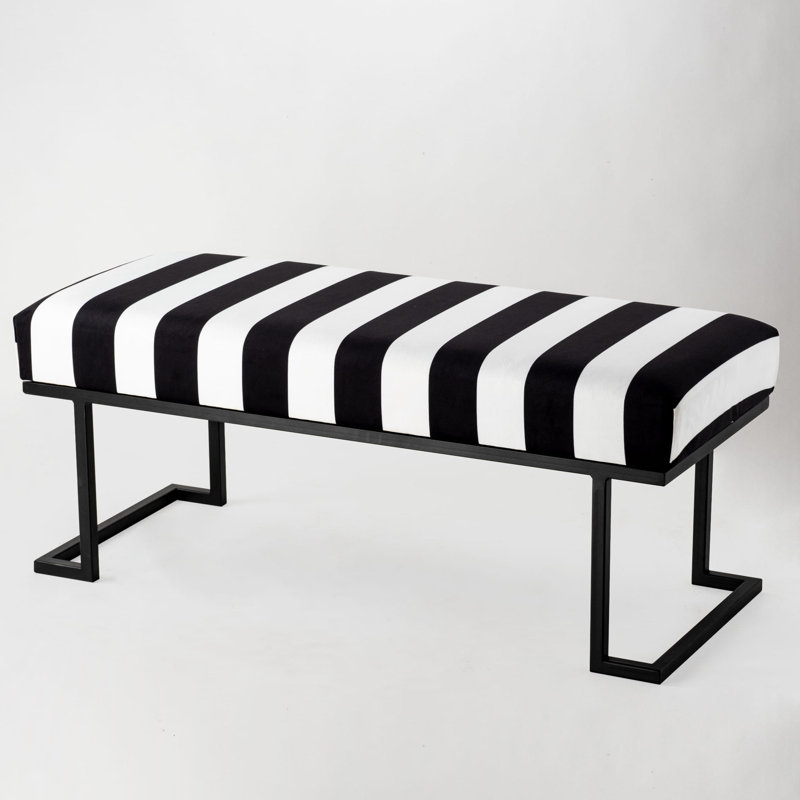 Elizzabeth Velvet Upholstered Bench, H40 x W100 x D30cm