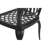 3 Piece Patio Bistro - Cast Aluminum , Weather For Garden, Balcony Black Outdoor Table And Chairs Resistance, Backyard