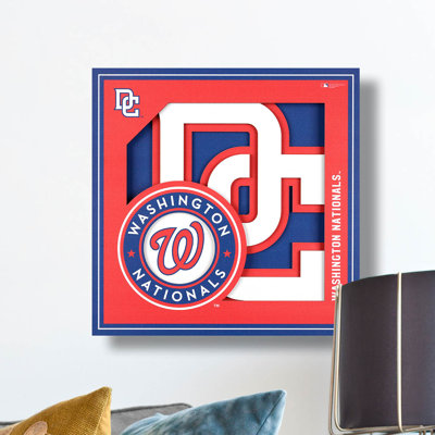 MLB 3D Logo Series Wall Art-12X12