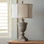 Resin Table Lamp With Linen Shade