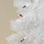 Arbre de Noël artificiel blanc pré-éclairé 3 'x 18 "avec lumières multicolores