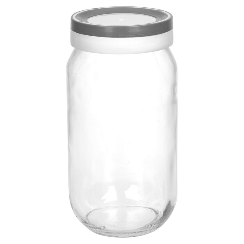 Glass Jar - Set of 3, 14cm H x 9cm W x 9cm D