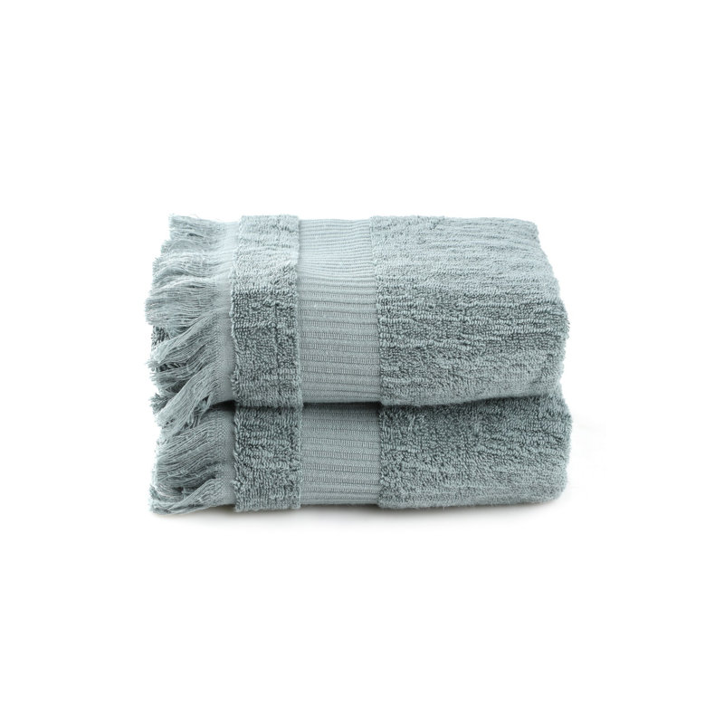 Ensemble de 2 serviettes de bain de luxe (vert), 19,7 x 35,4 pouces | 100% coton, 19,4 oz / m² | Super absorbant, lavable à la machine à 104 ° F | Parfait pour la maison, le spa et la salle de bain, design doux et durable