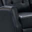 Fauteuil inclinable en cuir, bleu marine-188580320