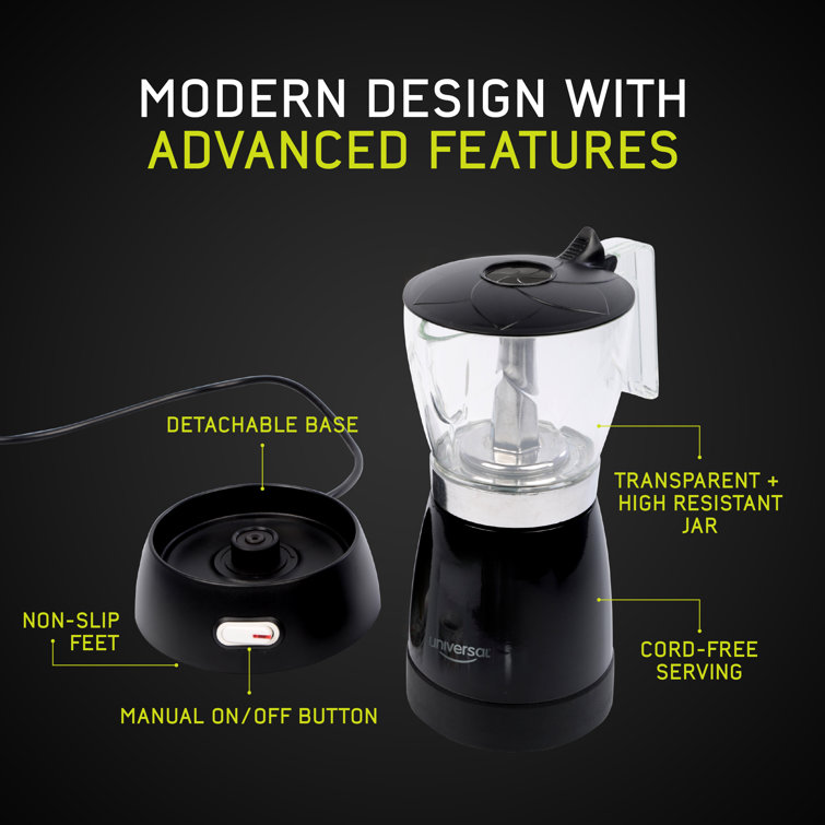 6-Cup Electric Moka Espresso Maker