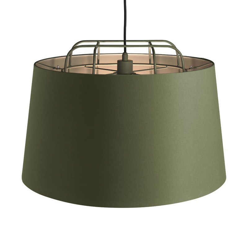 Perimeter 1 - Light Pendant, Olive, 17" H x 23" W x 23" D