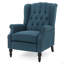 Fauteuil inclinable capitonné en tissu-955309006