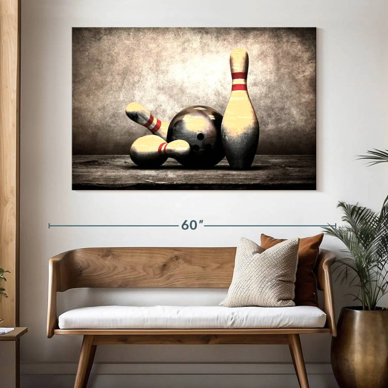 Grunge Bowling, 34" H x 51" W