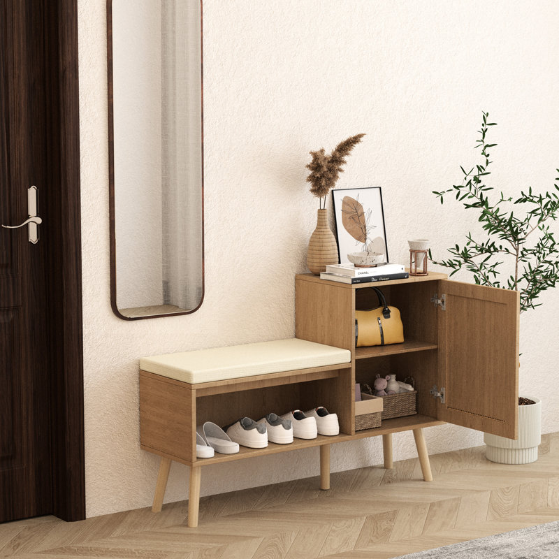 21 Shoe Rack And Seat Bench With Soft Padding Stability Organizer Frame