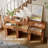 60" Solid Wood Console Table with Drawers