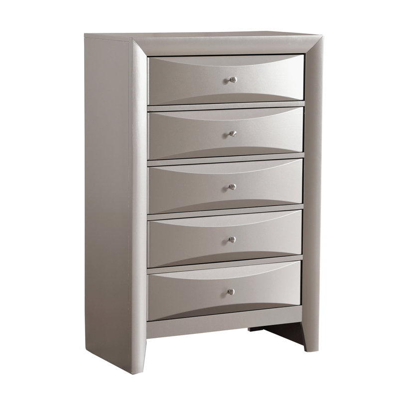 Coffre de rangement champagne Champagne: G1503 avec panneau de particules durable et métal moderne avec finition en placage robuste