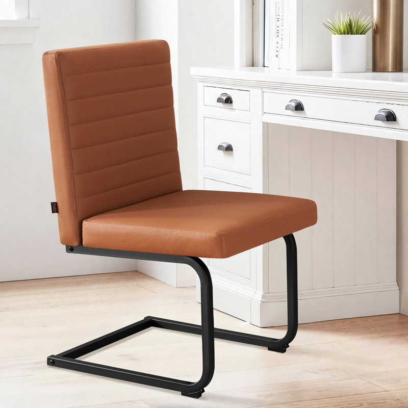Ensemble de 2 chaises de salle à manger rembourrées avec des pieds en métal et des sièges confortables pour la salle à manger