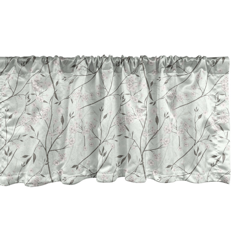Ambesonne Easter Valance Pack of 2 Eggs Chicks Chickens Rabbits Multicolor, 54" W x 12" L