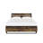 Juvanth Rustic Oak & Black Finish E.  Bed With Storage
