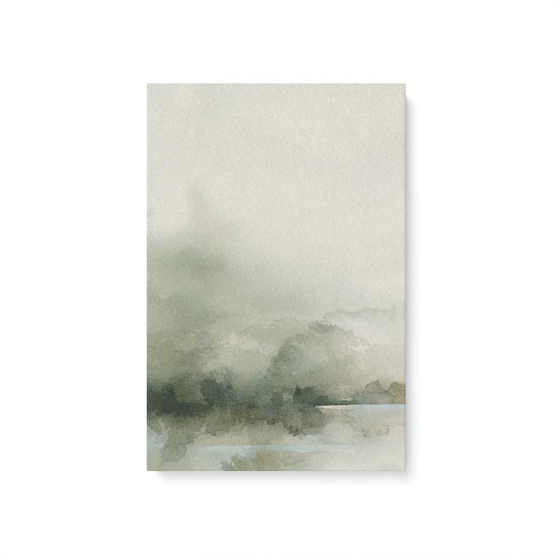 Impression sur toile «Mute Green Tranquility I», H 36 po x l 24 po x P 1,25 po, Toile tendue