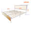 Lit plateforme tapissier en bois massif Rickmansworth-1001284917-1001284919