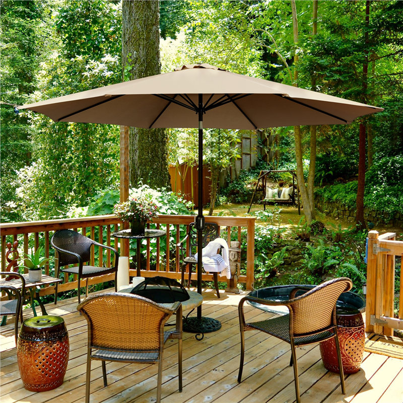 326.5cm Market Parasol, Tan