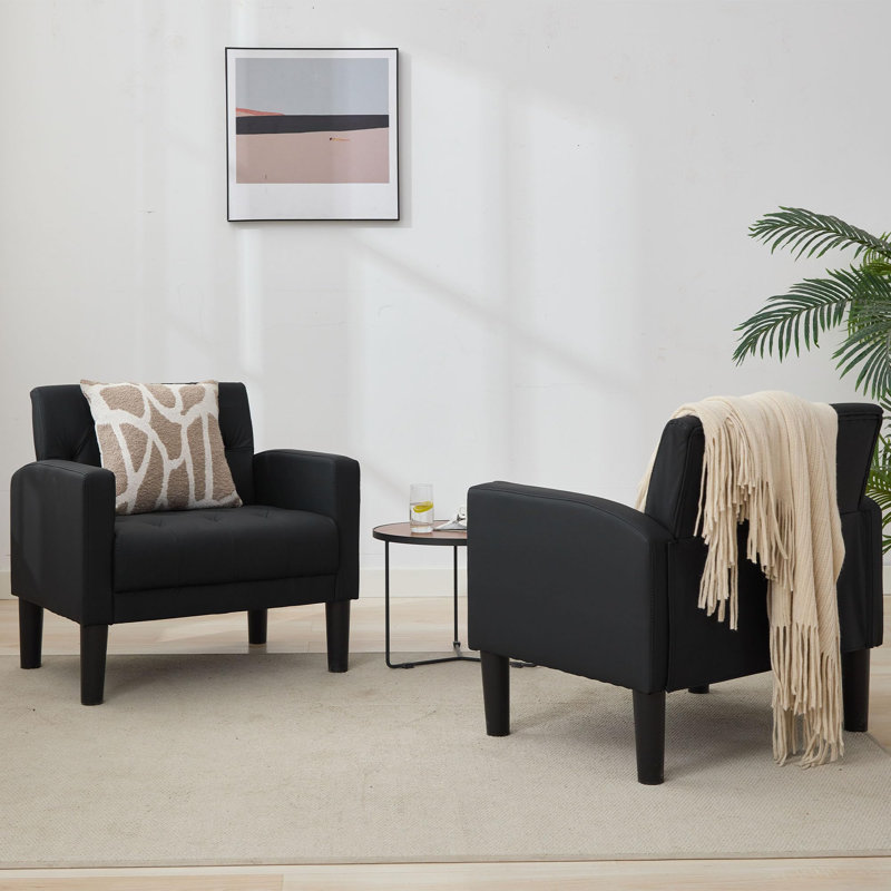Faux Leather Armchair