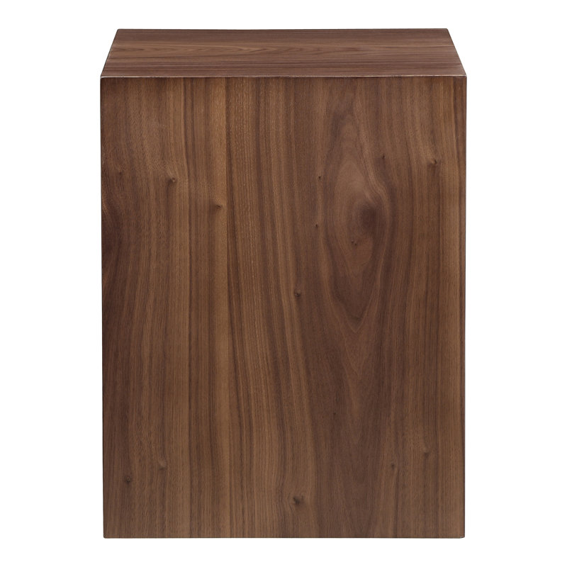 Zebulon End Table with Storage, Walnut
