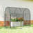 Spacious Plant Cage with Robust Steel Frame and HDPE Mesh Cover for Large Crop Protection-123679187