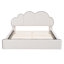 Lit plateforme tapissier avec tête de lit Cloud-1222932080