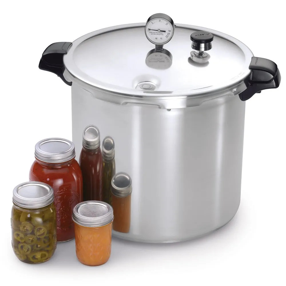 Barton 6Qt Pressure Canner w/Release Valve Aluminum Canning Cooker Pot  Stove Top Instant Fast Cooking