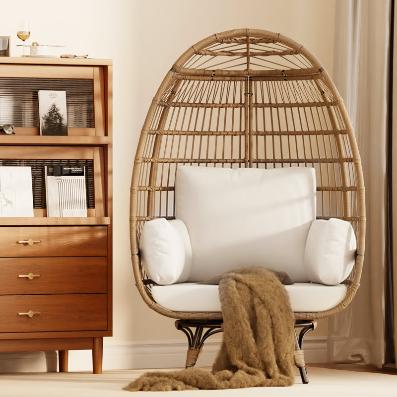 Outdoor Lounge Chair, Beige