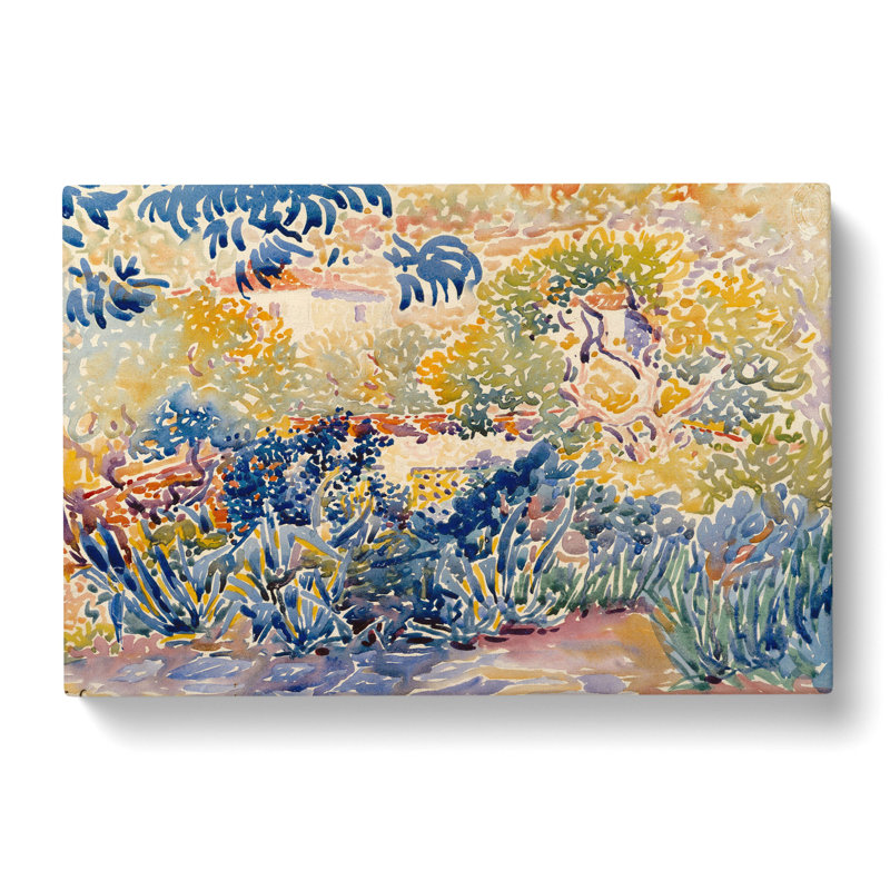 The Artist's Garden by Henri-Edmond Cross - Wrapped Canvas Painting, 35cm H x 50cm W x 3cm D