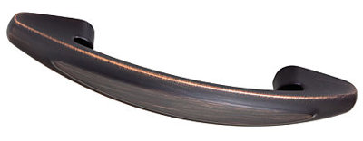 (5 Pack) 3 inch or 3-3/4 inch Dual Mount Southampton Pull  Bronze with Copper Highlights
