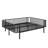Heavy-Duty Metal Slat Daybed with Sofa-Style Frame-129466816