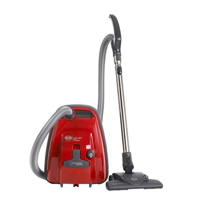 890W Airbelt K1 Epower Cylinder Bagged Vacuum Cleaner Rhodium Red