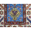 Tapis unique en laine noué à la main rouge / bleu / beige de 2 pi x 3 pi 1 po Bechtold