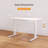 Electric Height Adjustable Standing Desk with Glass Top and Drawer Storage-319412302