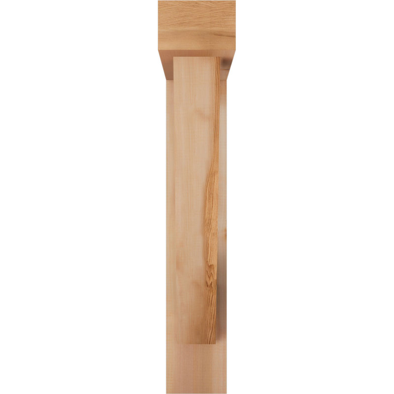 Traditional Block Bracket w/ Offset Brace, 32 x 28, 5 1/2"W Western Red Cedar (Smooth)