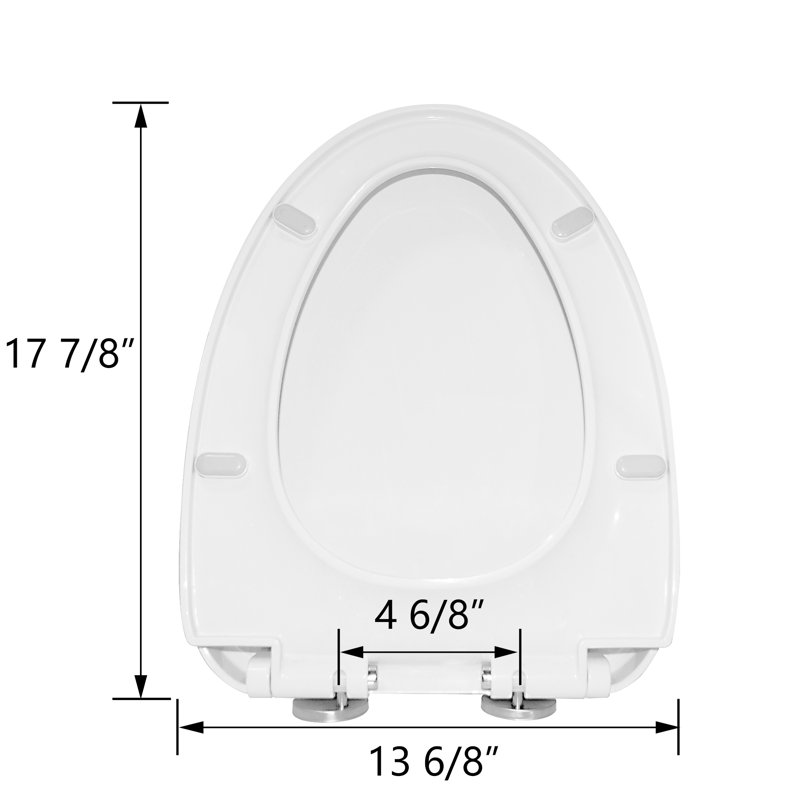 Siège de toilette allongé à dégagement rapide
