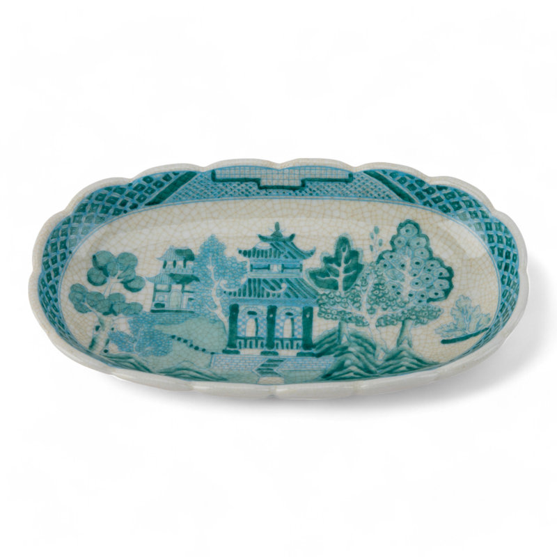 Porcelain Willow Oval Dish