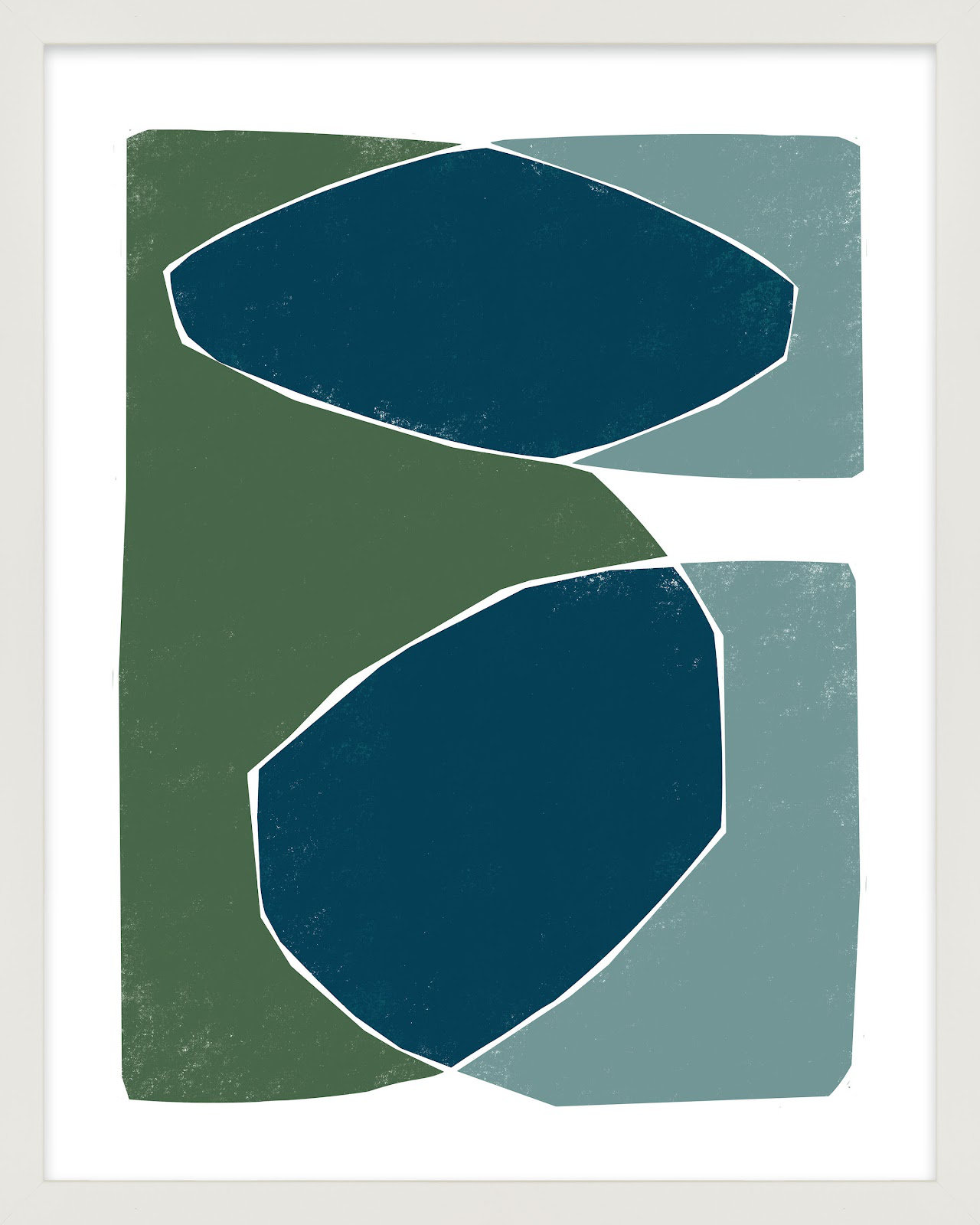 Pathway by Jacques Pilon, 20" H x 16" W x 1.25" D, White