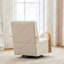 Fauteuil d'appoint pivotant de 30,7 po et pivotant à 360 ° de style moderne avec fauteuil de lecture capitonné Comfy Channel, fauteuil simple avec accoudoirs pour chambre à coucher, bureau et salon.-52379101