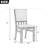 Amando 19"W Contemporary Fabric Dining Chair