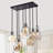 Manon 8 - Light Black Cluster Pendant