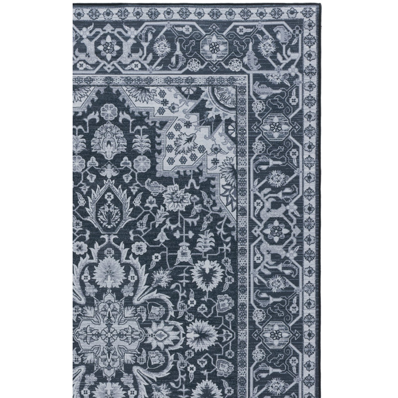 Eileena Performance Machine Washable Oriental Rug, Rectangle 6' x 9'