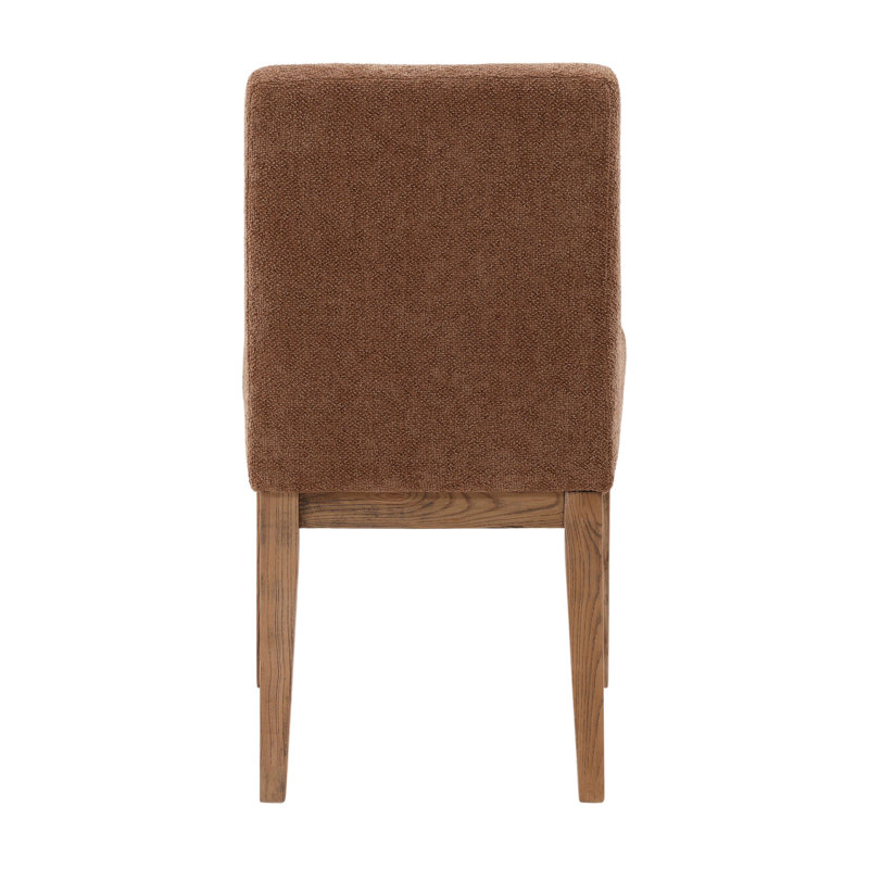 Weilan Polyester Upholstered Dining Chair, Olive, Charlotte Latte and Natural
